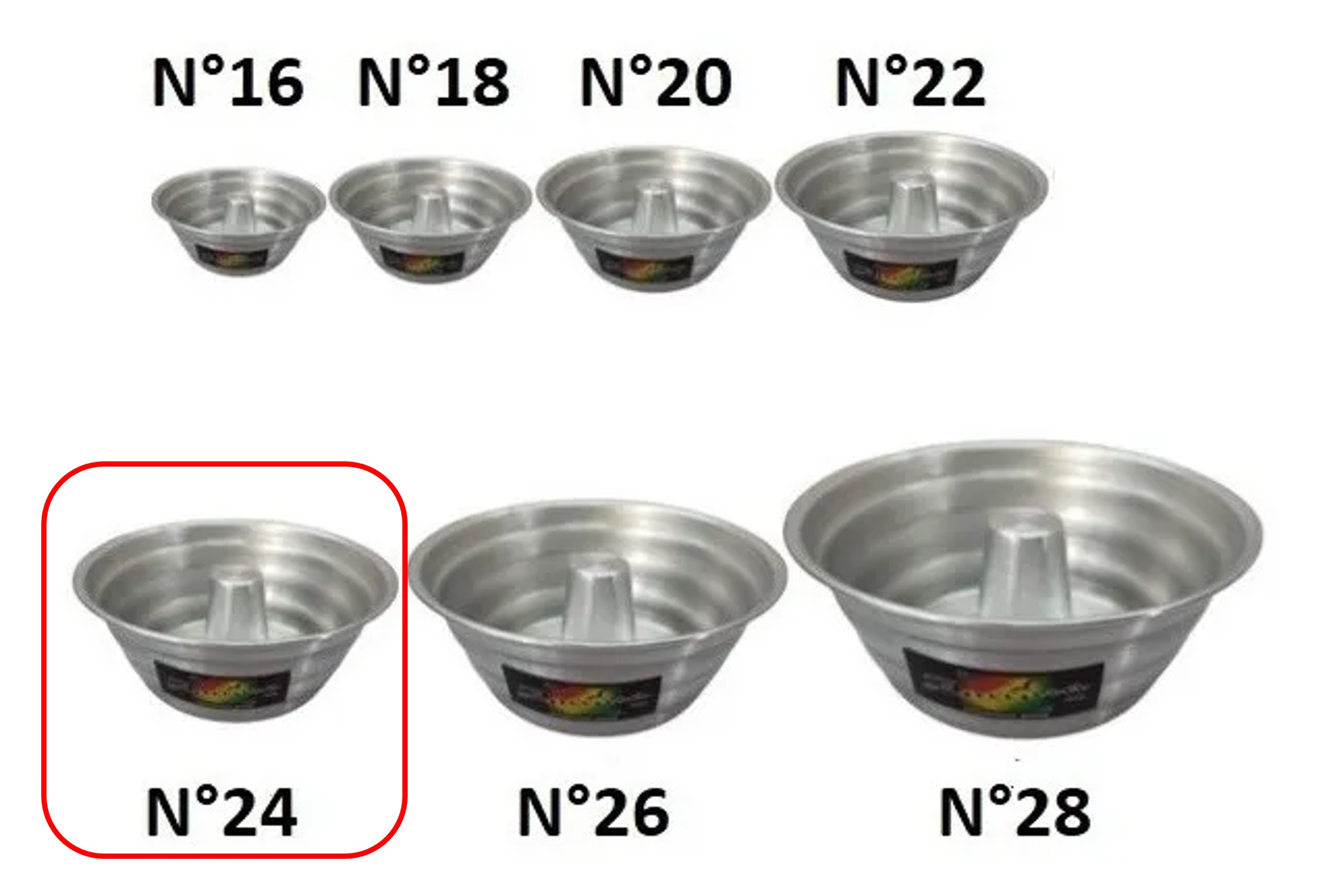 ALUMINIO*BUDINERA Nº24 (23*9) C/TUBO CLASICA NUPCIAL