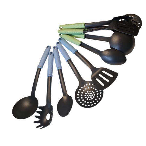 UTENSILLOS X 5 PP MANGO COLOR