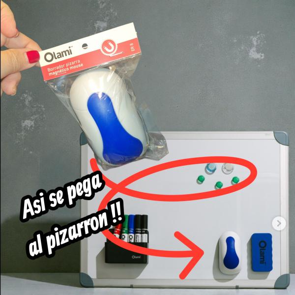 BORRADOR PIZARRA BLANCA C/IMAN
