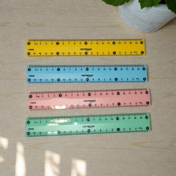 REGLA PASTEL 20CM X UNID