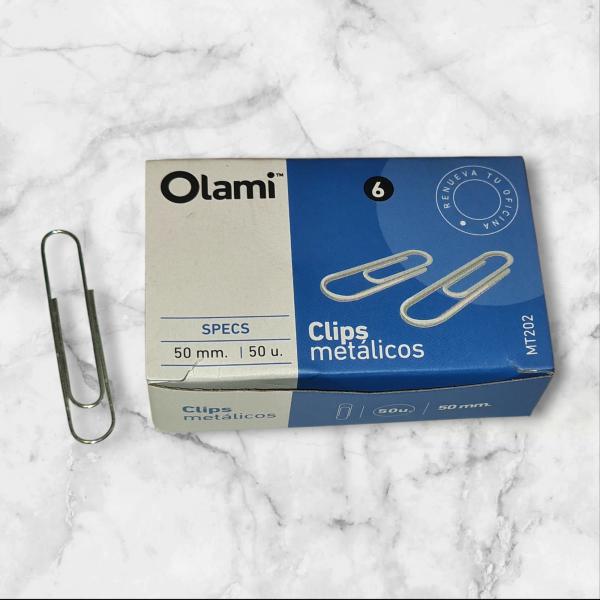CLIP METALICO Nº6 50MM X 50UNID