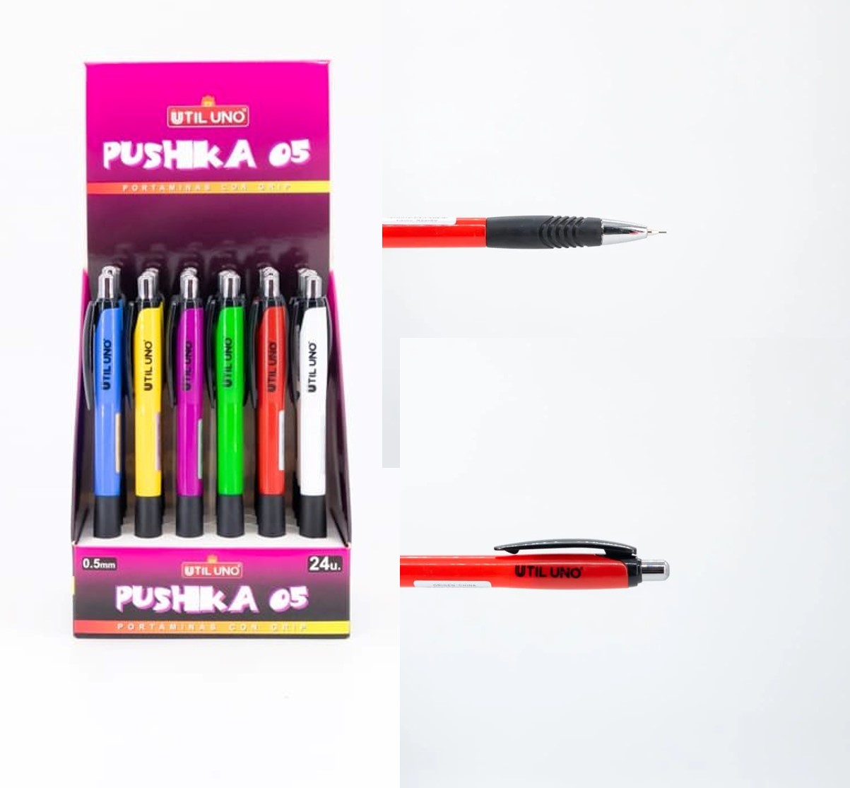 PORTAMINA GRIP OUSHKA 0.5MM X UNID UTIL UNO