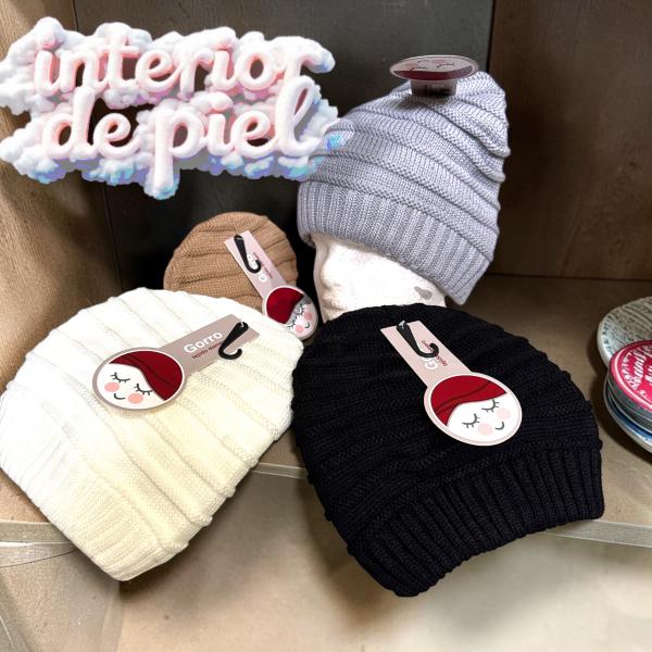 GORRO LANA C/POLAR INTERIOR