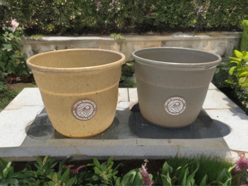 MACETA BOMBE Nº 12 10X12CM SIMIL MADERA