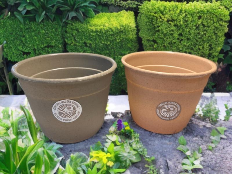 MACETA BOMBE Nº20 15X20CM SIMIL MADERA