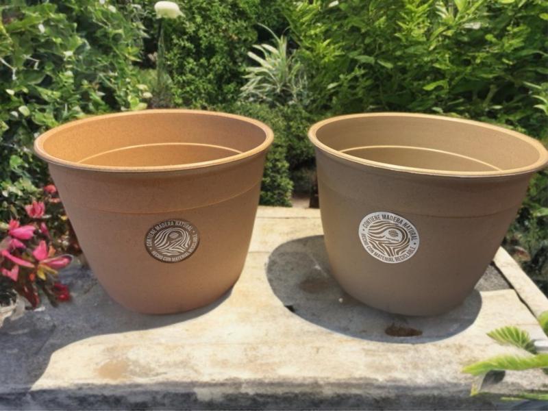 MACETA BOMBE Nº24 18X24CM SIMIL MADERA