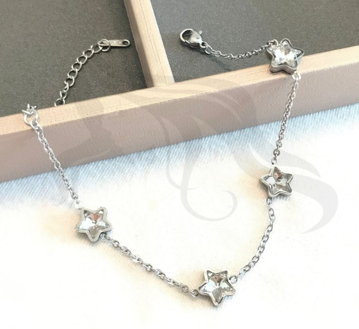 PULSERA A. QUIR ESTRELLAS C/STRASS