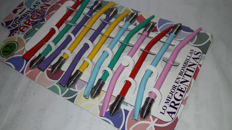 BOMBILLA COLOR C/RESORTE X UNID