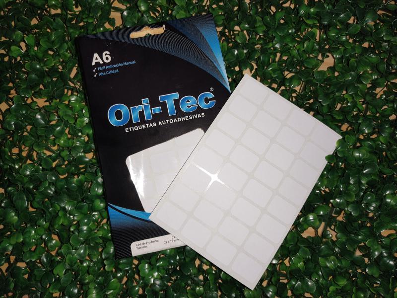ETIQUETA ORI-TEC BLANCA 2216 (3015) 22*16MM