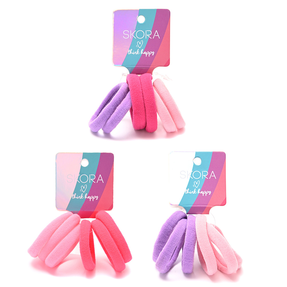 COLITAS MEDIANAS LILA/ROSA/FUCSIA X 6 UNID