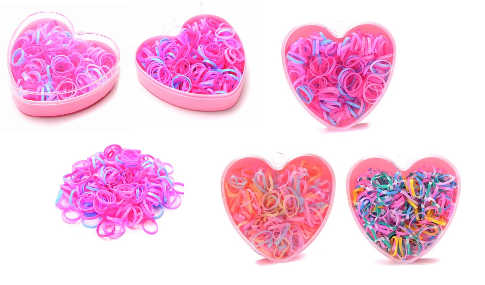 TERMINALES DE TRENZA ESTUCHE CORAZON
