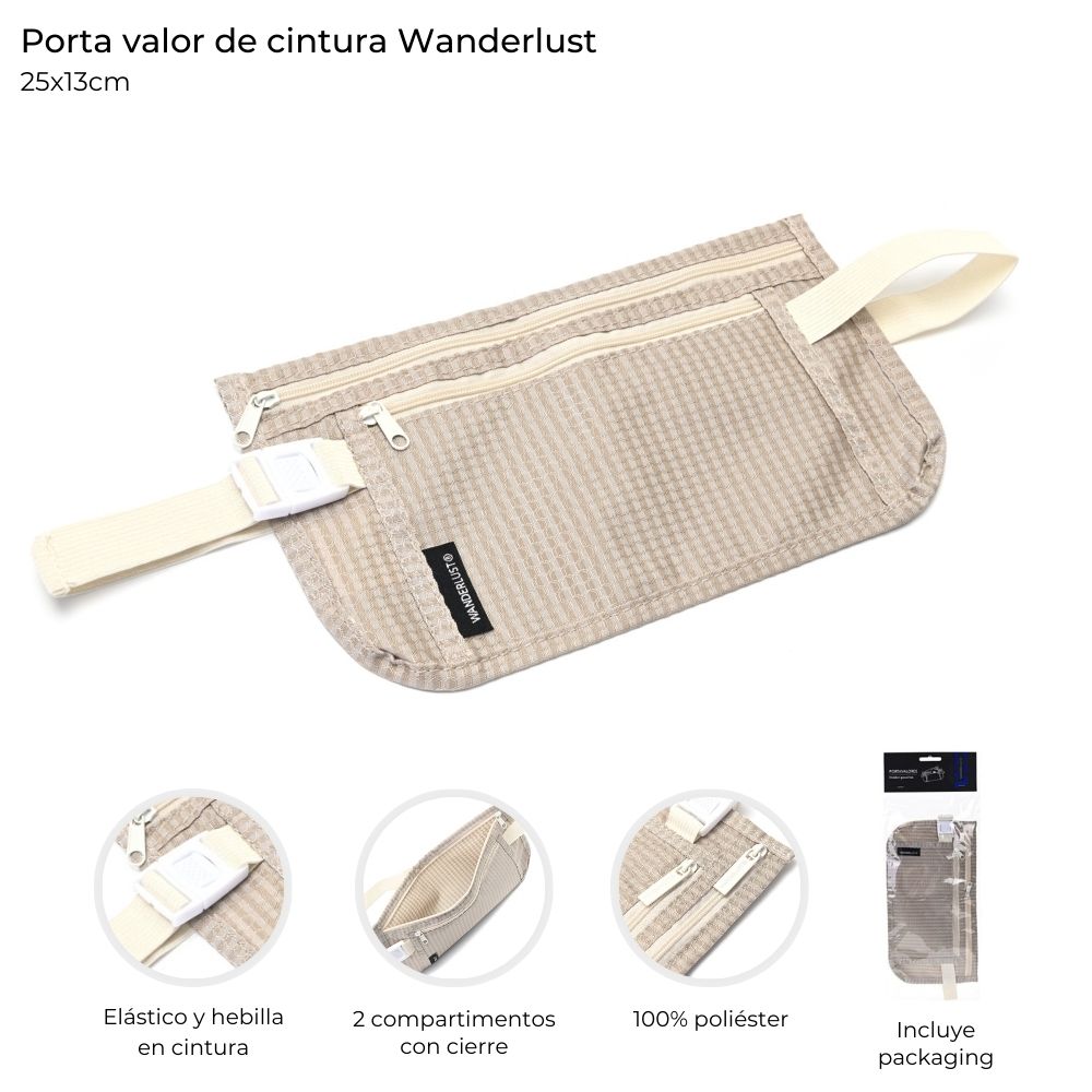 PORTAVALORES DE CINTURA 25*13