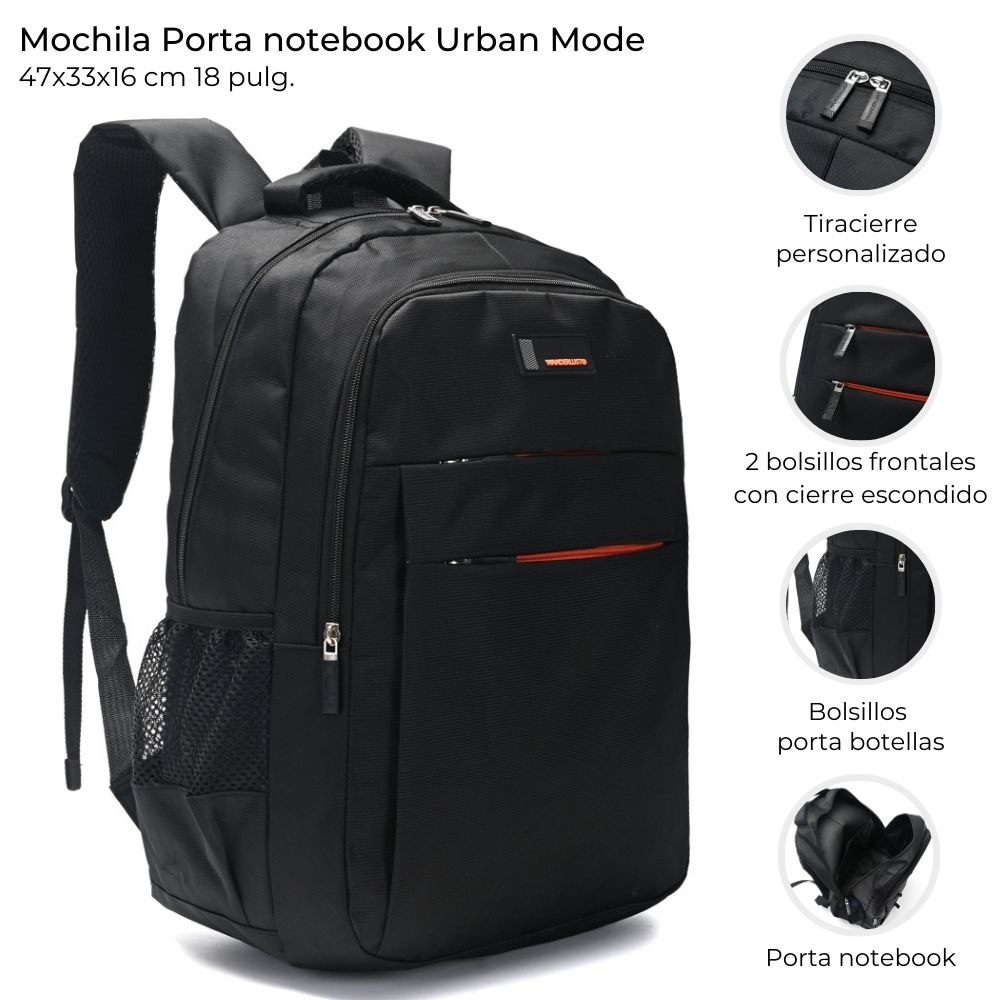 MOCHILA URBAN MODE PORTANOTEBOOK 18