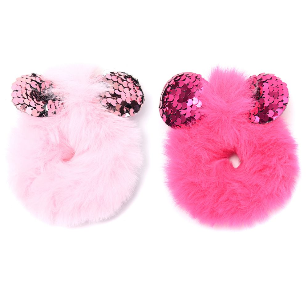 COLITA PELUCHE MOÑO C/LENTEJUELAS