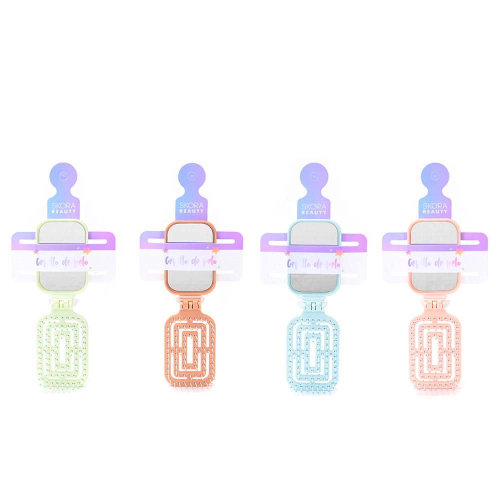 CEPILLO+ESPEJO OSITO P/CABELLO 17CM