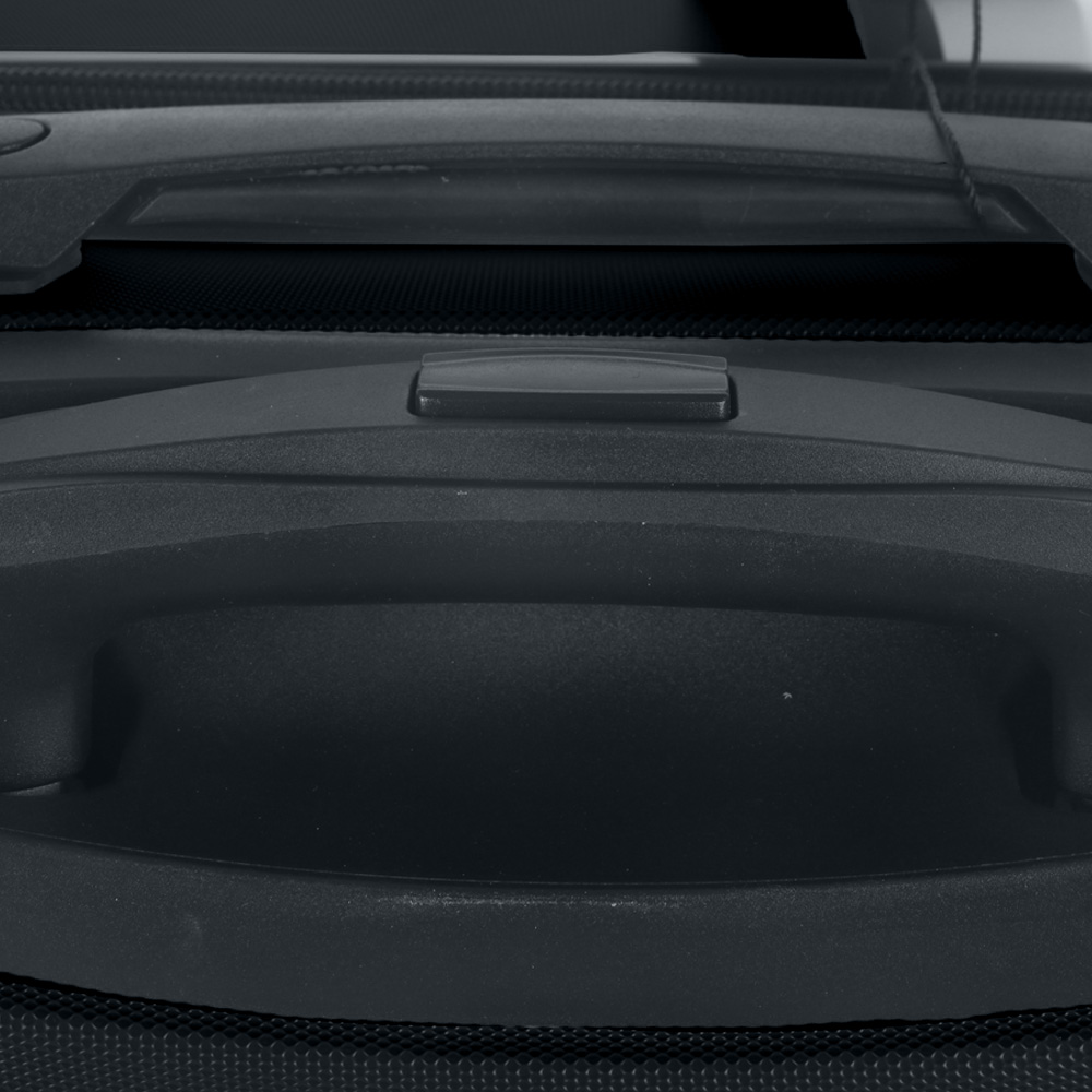 VALIJA HARD CHECK NEGRA EXPANDIBLE 4 RUEDAS 360°