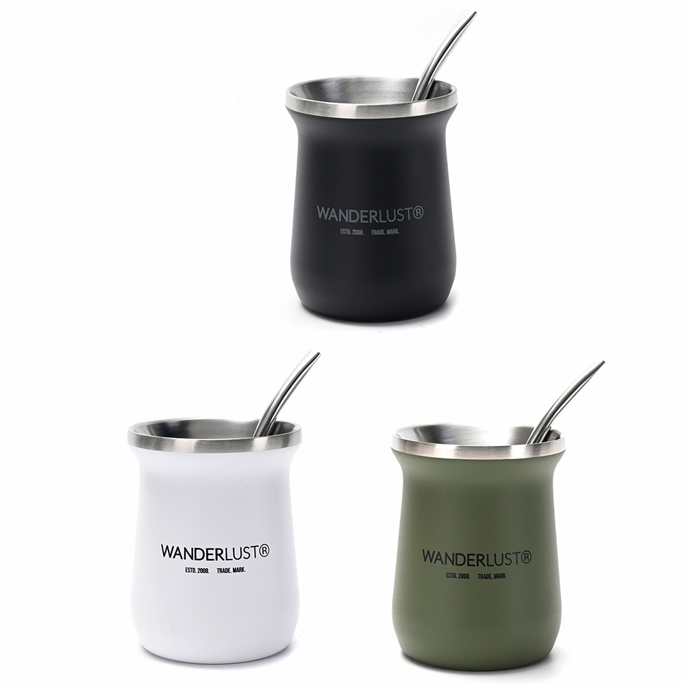 MATE ACERO WANDERLUST EN CAJA 260ML
