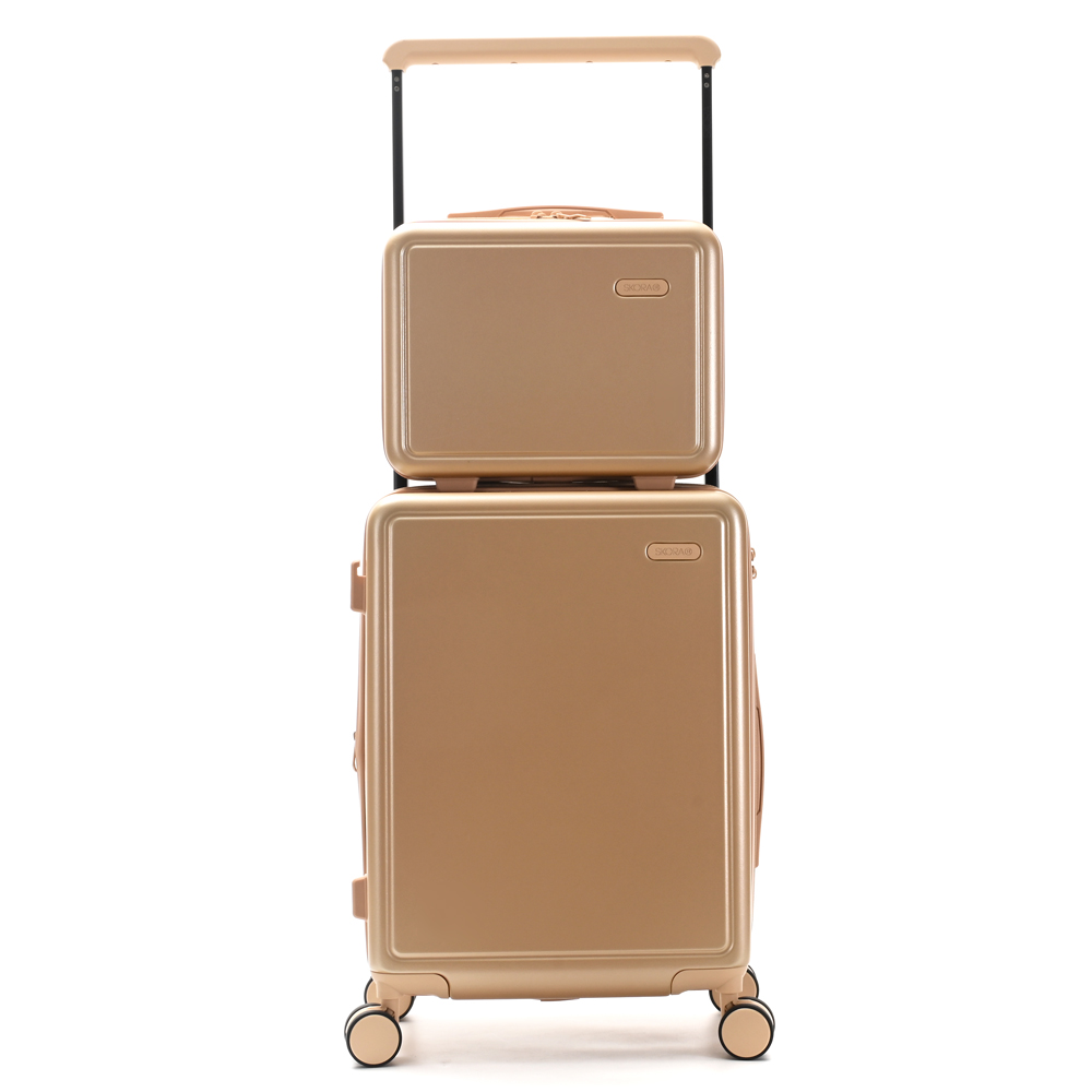 VALIJA X 2 SKORA EXPANDIBLE GOLD 20