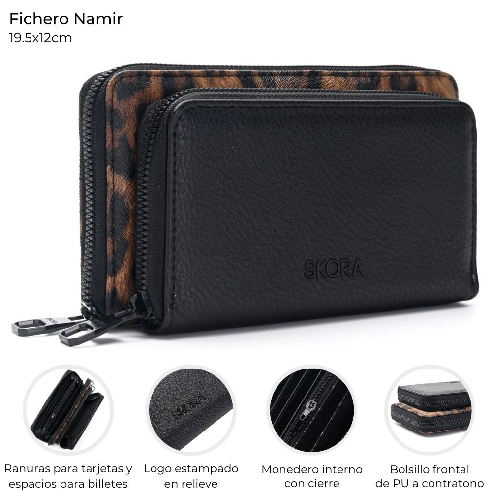 BILLETERA FICHERO 19*10 NAMIR PU C/BOL FR E/CAJA