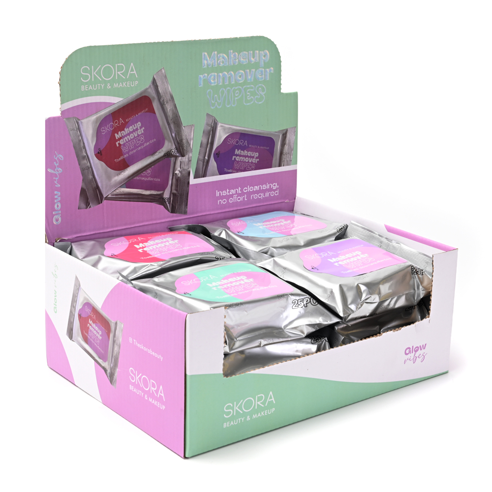 TOALLITAS DESMAQUILLANTES SKORA X 25 UNID