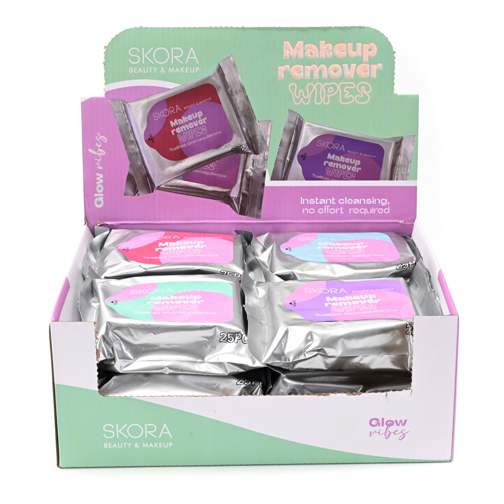 TOALLITAS DESMAQUILLANTES SKORA X 25 UNID