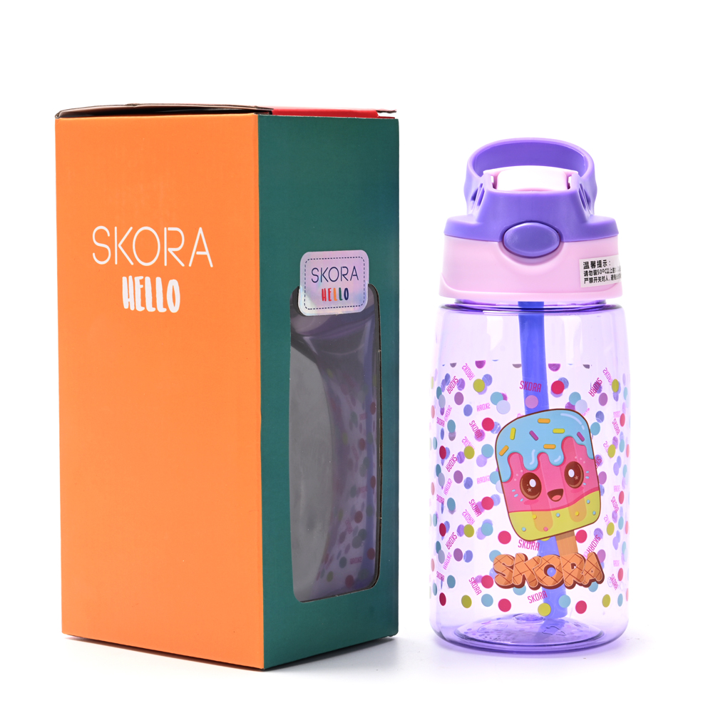 BOTELLA CANTIMPLORA INFANTIL 480 ML PICO RETRACTIL