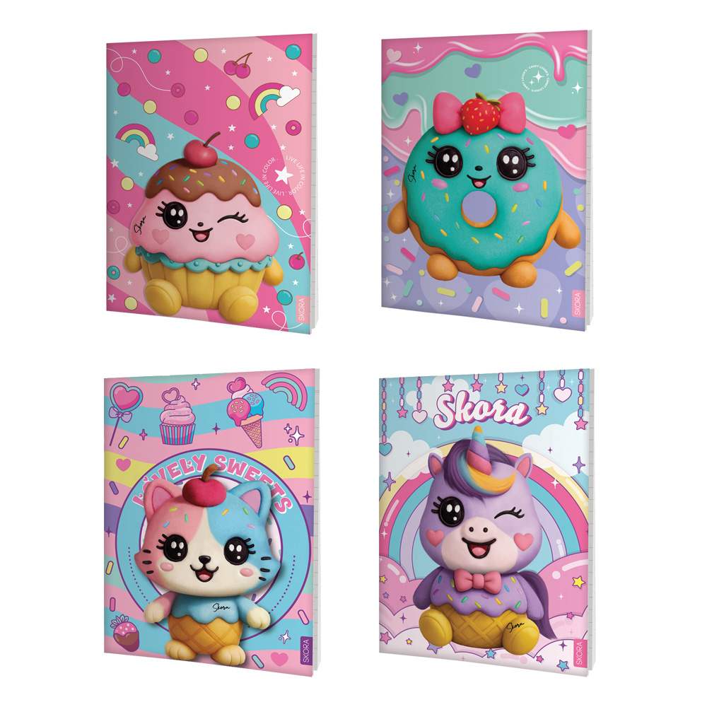 CUAD ESCOLAR SKORA T/F 80GRS X 48HS HELLO NENA