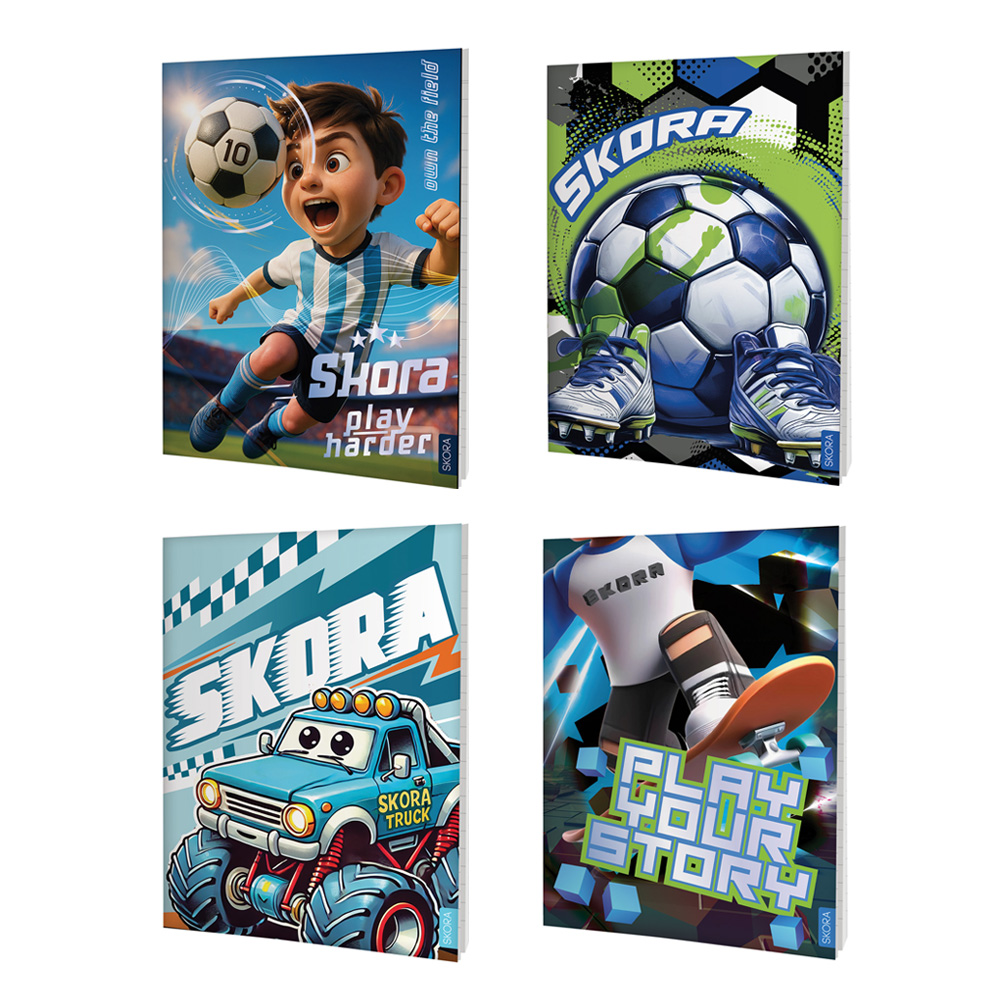 CUAD ESCOLAR SKORA T/F 80GRS X 48HS HELLO NENE