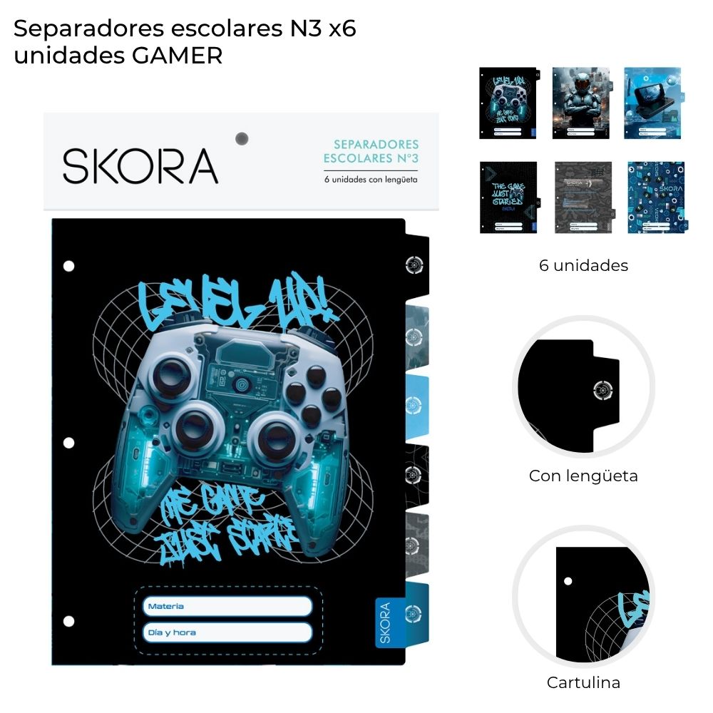 SEPARADOR Nº3 X6 GAMER