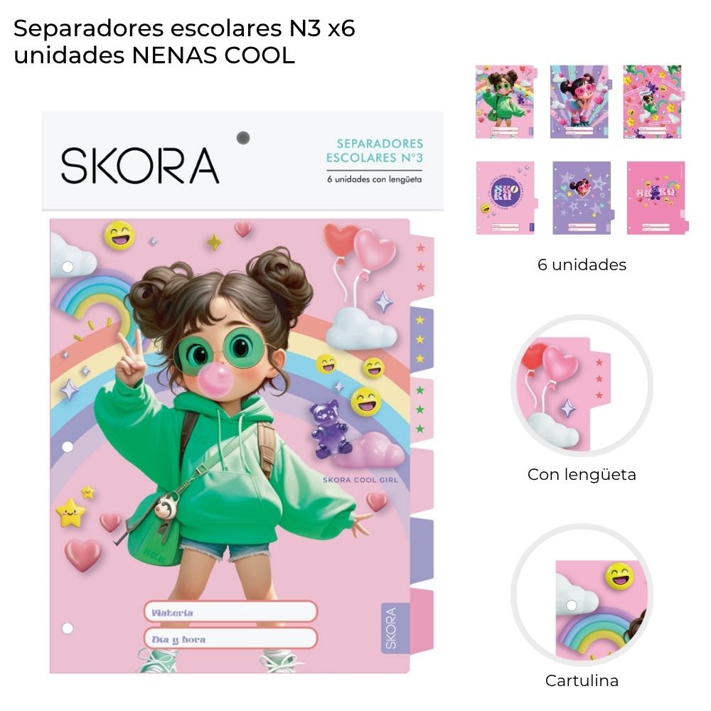SEPARADOR Nº3 X6 NENAS COOL
