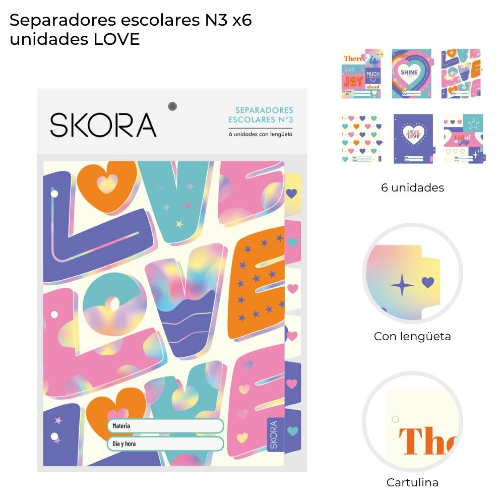 SEPARADOR Nº3 X6 LOVE