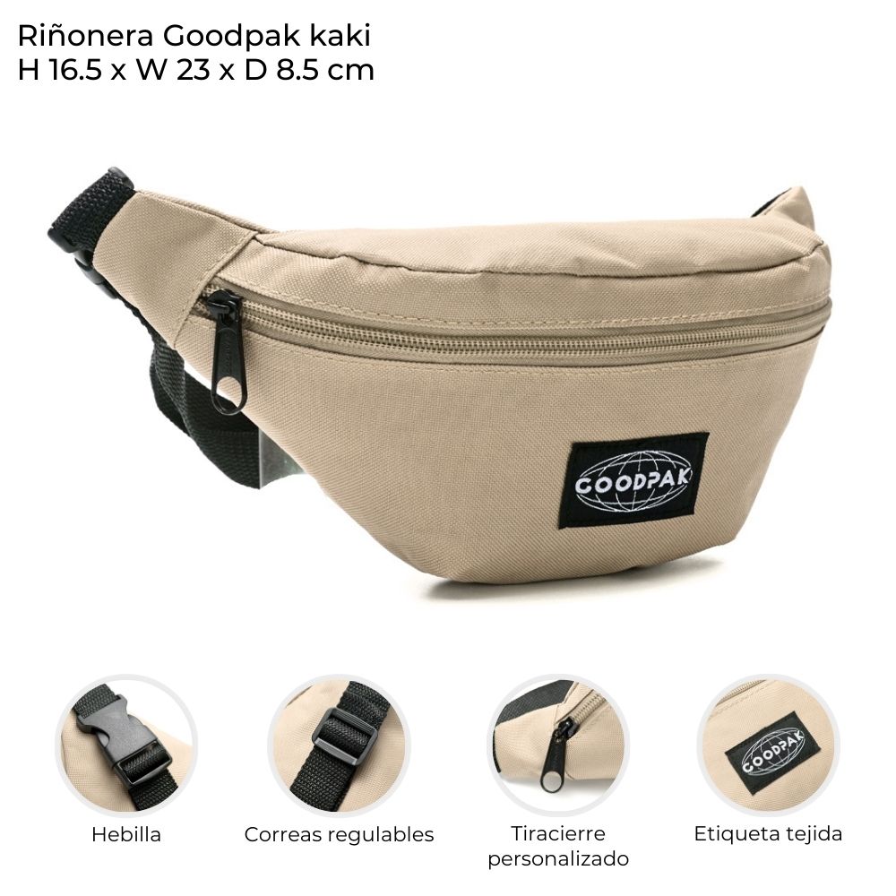 RIÑONERA GOODPAK KAKI 17*23*9