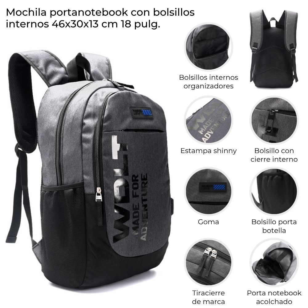 MOCHILA PORTANOTEBOOK 18