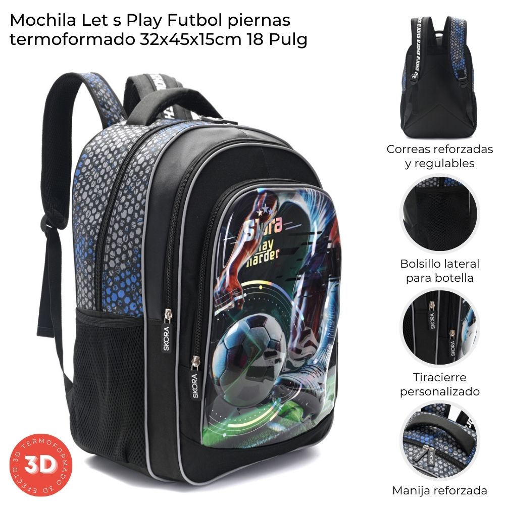 MOCHILA FUTBOL C/LLAVERO 32*45*15 18