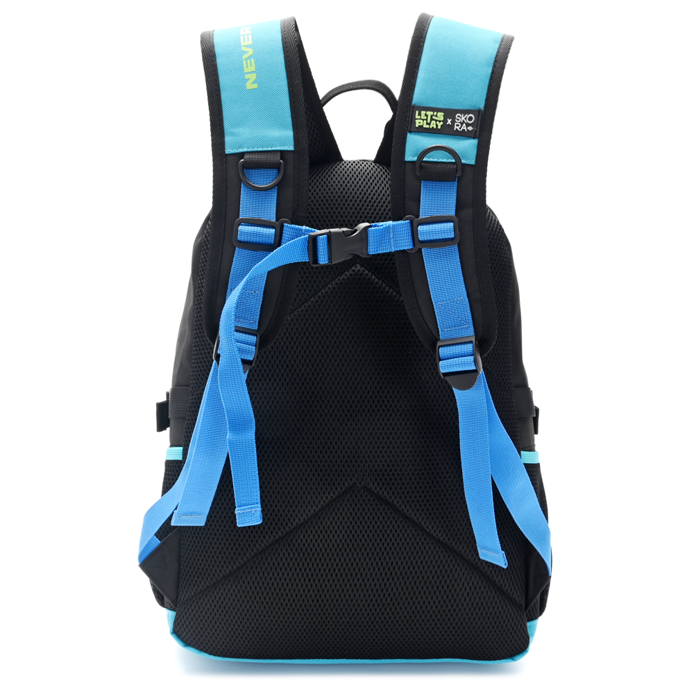 MOCHILA CROMATICO NEG/AZ C/LLAVERO 32*45*15 18