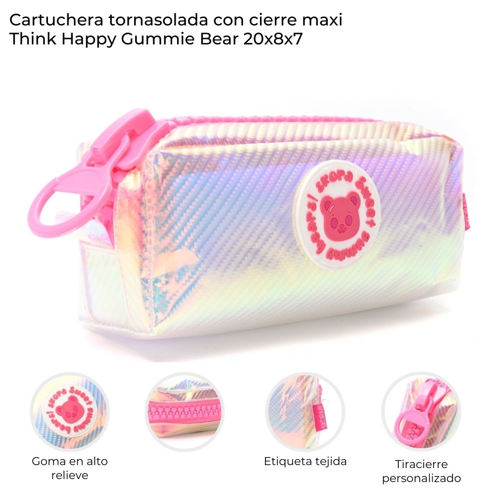 CANOPLA TORNASOLADA C/CIERRE MAXI HAPPY 20*8*7