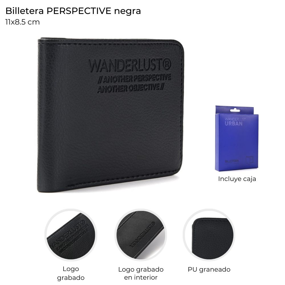 BILLETERA HOMBRE WANDERLUST 11*8.5 LISA EN CAJA