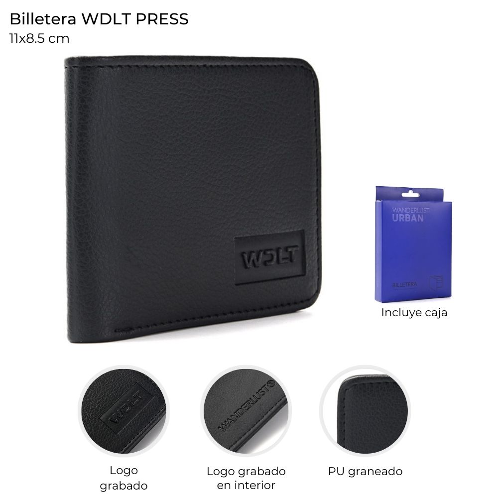 BILLETERA HOMBRE WANDERLUST 11*8.5 LISA EN CAJA