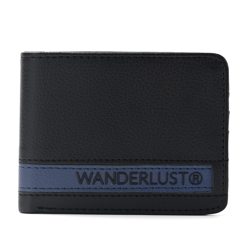 BILLETERA HOMBRE WANDERLUST 11*8.5 C/AZUL EN CAJA