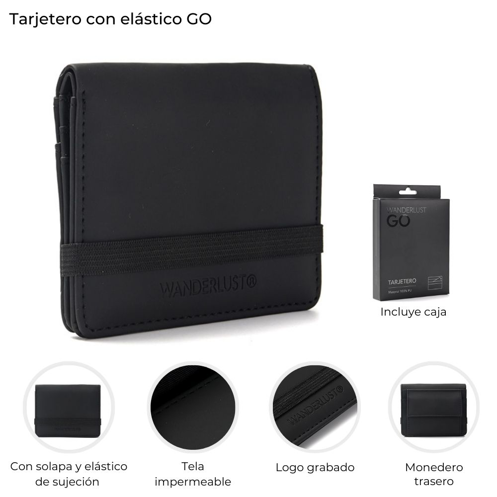 BILLETERA TARJETERO ENGOMADO T/LIBRITO CON ELASTIOC