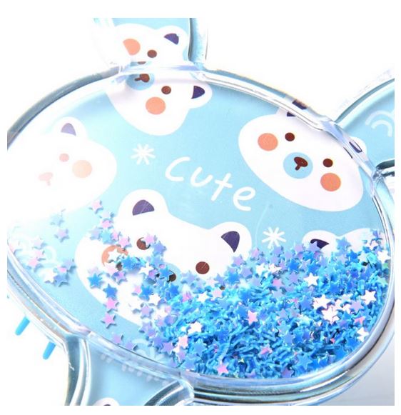 CEPILLO NEUMATICO F/CONEJITO TTE C/GLITTER EN CAJA