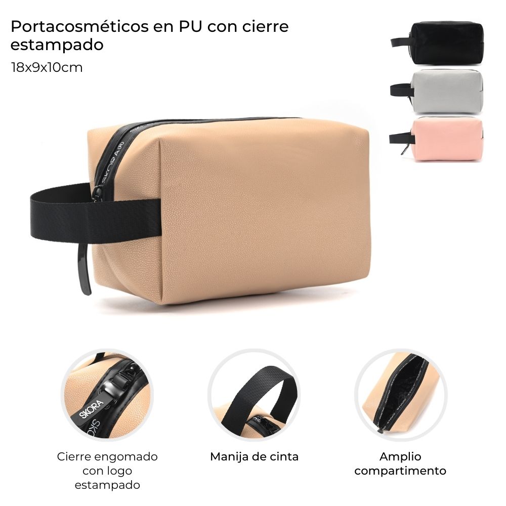 PORTACOSMETICOS C/CIERRE ESTAMPADO 18*9*10