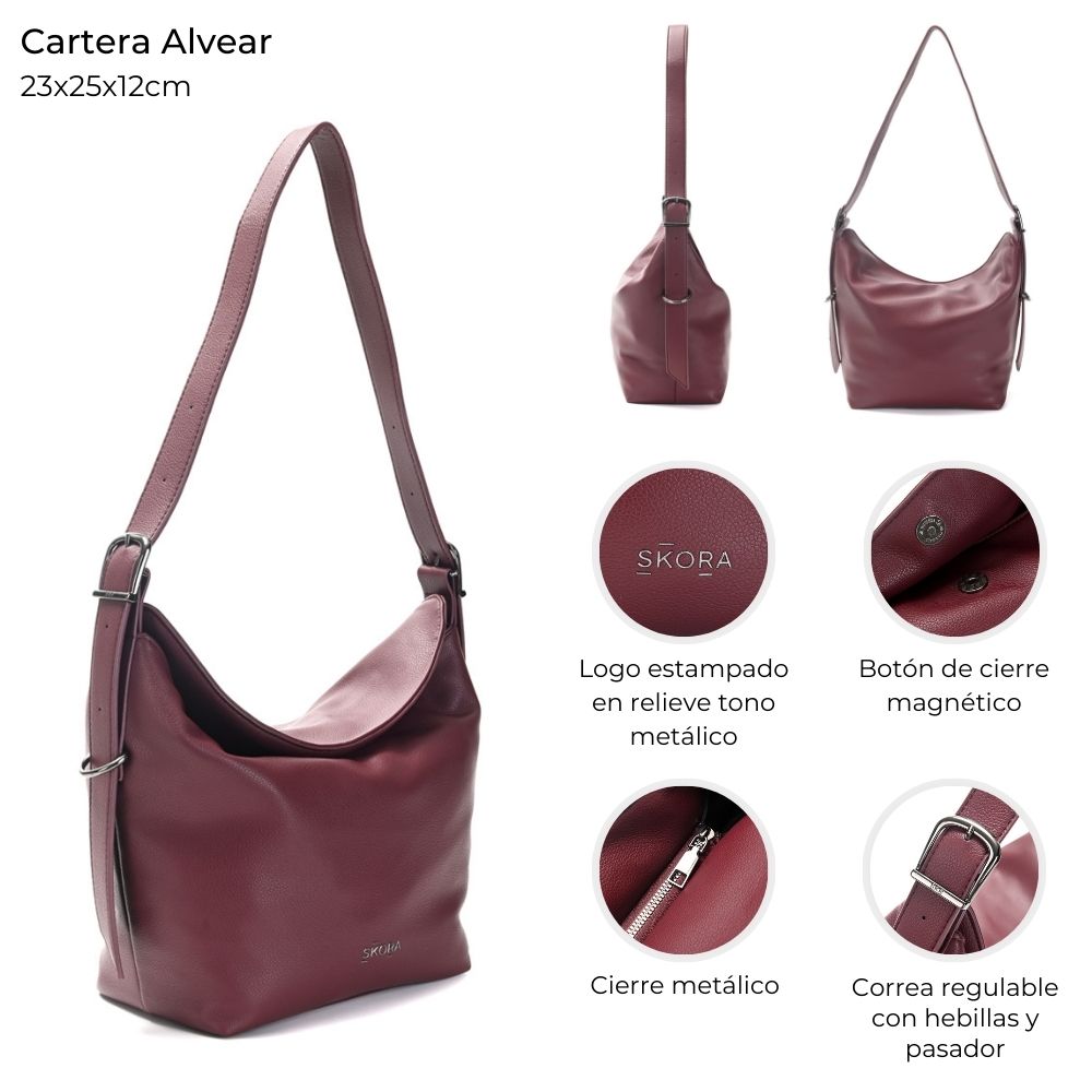 CARTERA SKORA ALVEAR BORDO C/CORREA 23*25*12