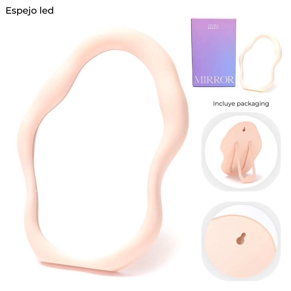 ESPEJO FORMA ORGANICA EN CAJA 25X18