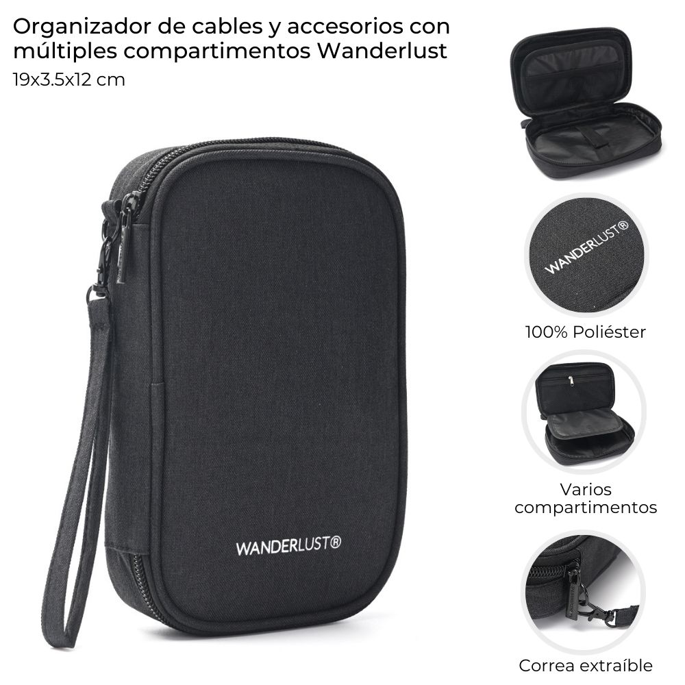ORGANIZADOR C/MULTIPLES COMPARTIMIENTOS 19*4*12