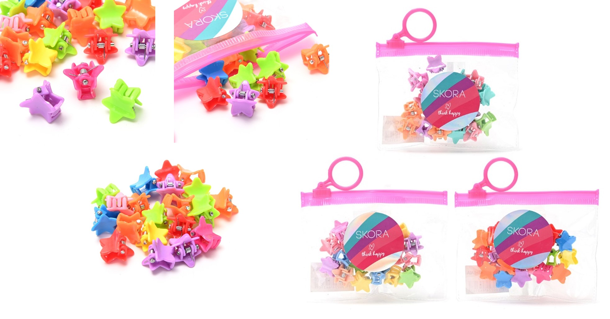 BROCHES ESTRELLITA EN BOLSITA C/CIERRE ZIPLOC