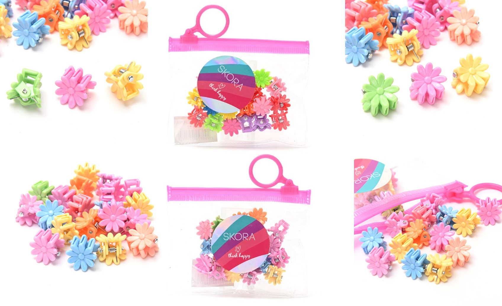BROCHES FLORCITAS EN BOLSITA C/CIERRE ZIPLOC