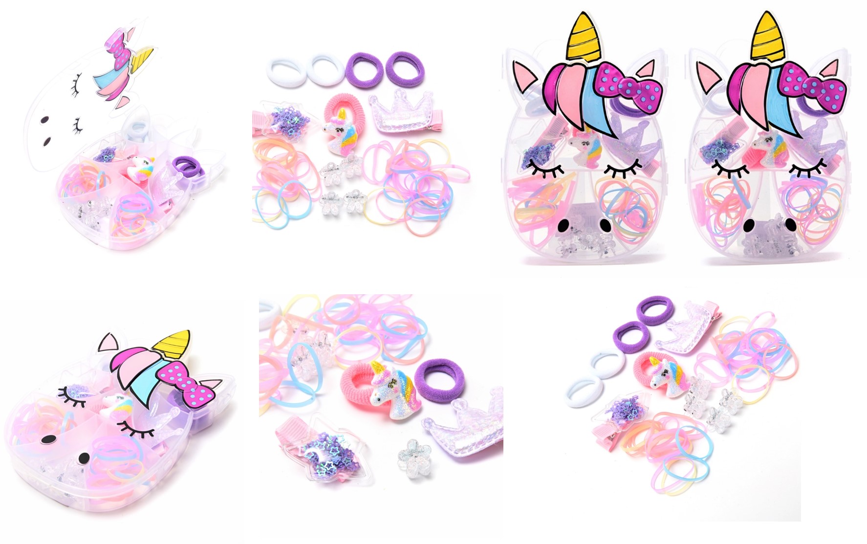 CAJA UNICORNIO C/ACC PARA EL PELO