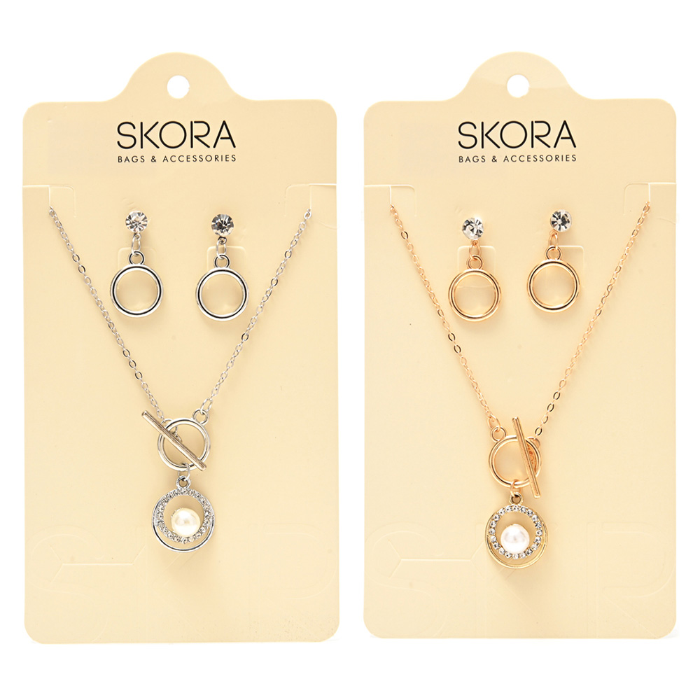 AROS Y COLLAR EN SET EN BLISTER