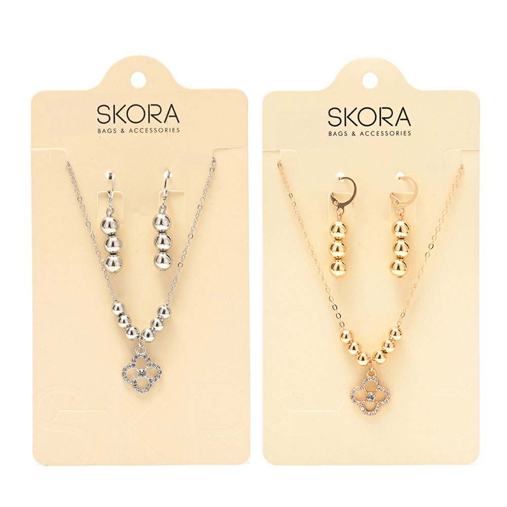 AROS Y COLLAR EN SET EN BLISTER